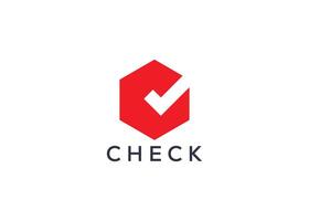 Creative and minimal Check mark logo vector template. Abstract Check logo. Work done logo