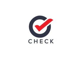 Creative and minimal Check mark logo vector template. Abstract Check logo. Work done logo