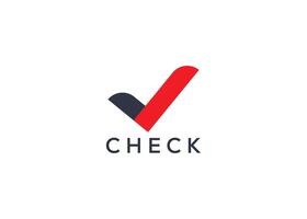 Creative and minimal Check mark logo vector template. Abstract Check logo. Work done logo