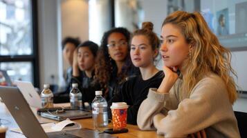 AI generated Tech Mentorship   Women Supporting Women in Innovation photo