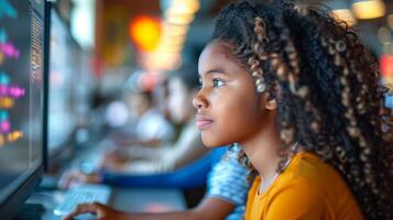 AI generated Digital Literacy Unleashed   Empowering Girls with Coding photo