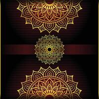 Ornamental Luxury mandala background with golden arabesque pattern vector illustration design.