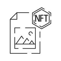 Icon Line NFT vector digital artwork.