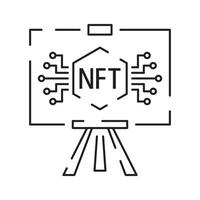 Icon Line NFT vector digital artwork.