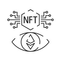 Icon Line NFT vector digital artwork.