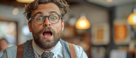 AI generated April Fool's Career Prank, Fictitious Job Promotion, Office Laughter photo