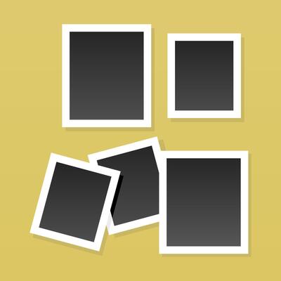 Photo frame collage composition template background
