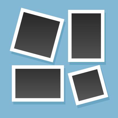 Photo frame collage composition template background
