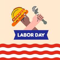 Happy International Labour Day Background Illustration vector