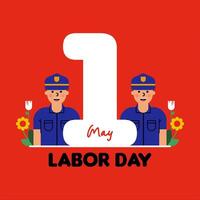 Happy International Labour Day Background Illustration vector