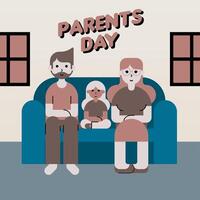 Happy Parent's Day Illustration Background vector