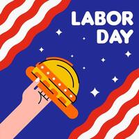 Happy International Labour Day Background Illustration vector