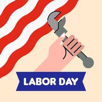 Happy International Labour Day Background Illustration vector