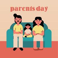 Happy Parent's Day Illustration Background vector