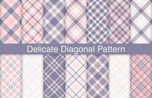 Delicate plaid bundles, textile design, checkered fabric pattern for shirt, dress, suit, wrapping paper print, invitation and gift card. vector