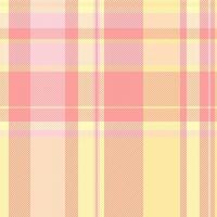 Check background tartan of texture fabric seamless with a vector plaid pattern textile.