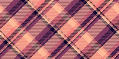 Revival fabric background tartan, stylish texture textile check. Easter pattern seamless vector plaid in orange and pink colors.