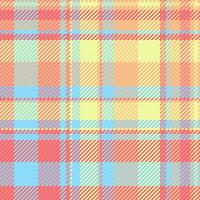 Textile seamless vector of plaid tartan background with a check fabric texture pattern.