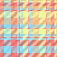 Textile seamless vector of plaid tartan background with a check fabric texture pattern.