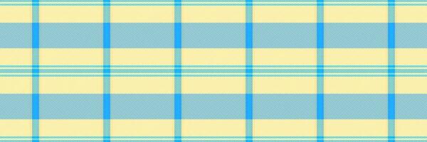Furry tartan check textile, cross vector pattern seamless. Italian background texture plaid fabric in light and yellow colors.