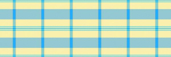 Furry tartan check textile, cross vector pattern seamless. Italian background texture plaid fabric in light and yellow colors.