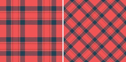 Check plaid background of textile fabric seamless with a pattern tartan vector texture.