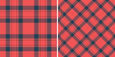 Check plaid background of textile fabric seamless with a pattern tartan vector texture.