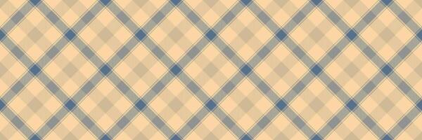 Canvas vector texture fabric, purchase seamless background pattern. Pastel check tartan plaid textile in orange and light colors.