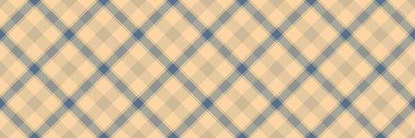 Canvas vector texture fabric, purchase seamless background pattern. Pastel check tartan plaid textile in orange and light colors.