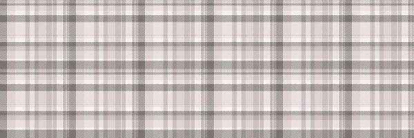 Professional check tartan fabric, back to school seamless plaid background. Indian textile pattern vector texture in grey and white colors.