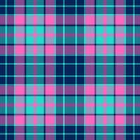 Plaid seamless pattern in blue. Check fabric texture. Vector textile print.