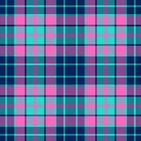 Plaid seamless pattern in blue. Check fabric texture. Vector textile print.