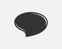 Talk bubble speech icon. Blank empty bubbles vector design elements. Chat on line symbol template. Dialogue balloon sticker silhouette.