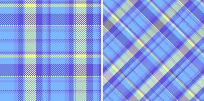 Tartan pattern background of plaid seamless texture with a fabric check textile vector. Set in happy colors for stylish poncho outfits. vector