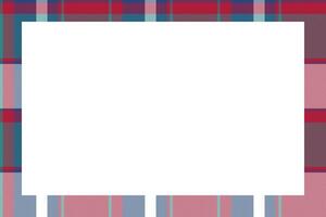 Rectangle frame vector vintage pattern design template. Border designs plaid fabric texture. Scottish tartan background for collage art, gif card, handmade crafts.