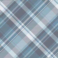 Performance seamless plaid tartan, indoor fabric pattern vector. Infinity check texture background textile in pastel and cyan colors. vector