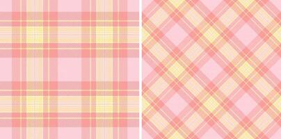 Textile tartan plaid of texture seamless background with a vector fabric check pattern.