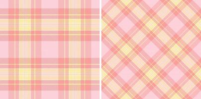 Textile tartan plaid of texture seamless background with a vector fabric check pattern.