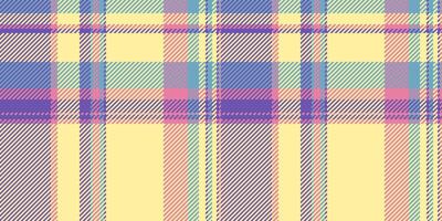 Dog tooth vector seamless background, crossed fabric texture check. Fit textile tartan plaid pattern in yellow and indigo colors.