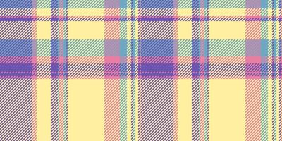 Dog tooth vector seamless background, crossed fabric texture check. Fit textile tartan plaid pattern in yellow and indigo colors.