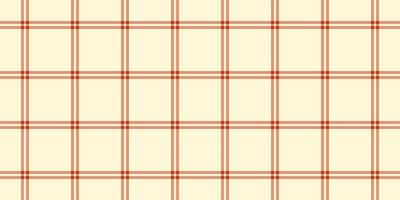 Customer background check vector, 1940s pattern fabric plaid. Tweed tartan texture textile seamless in orange and cornsilk colors. vector