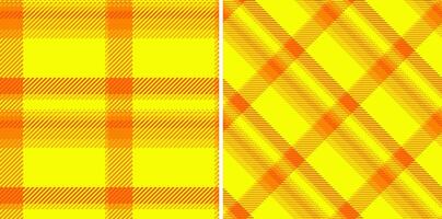 Texture tartan background of plaid fabric check with a seamless textile pattern vector. Set in sunset colors. Buffalo fashion for a rustic look. vector