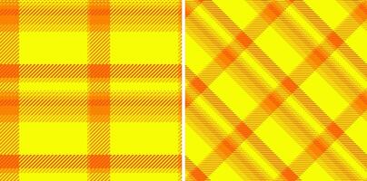 Texture tartan background of plaid fabric check with a seamless textile pattern vector. Set in sunset colors. Buffalo fashion for a rustic look. vector