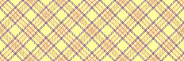Short background textile fabric, horizon texture vector tartan. Scottish check plaid pattern seamless in yellow and magenta colors.