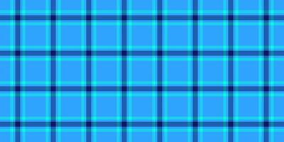 Old vector plaid textile, many background pattern texture. Stitch seamless fabric check tartan in cyan and blue colors.