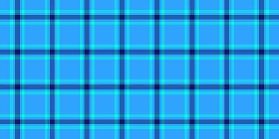 Old vector plaid textile, many background pattern texture. Stitch seamless fabric check tartan in cyan and blue colors.