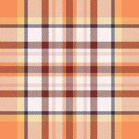 Plaid check pattern. Seamless fabric texture. Tartan textile print. vector