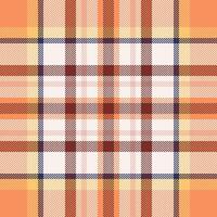 Plaid check pattern. Seamless fabric texture. Tartan textile print. vector