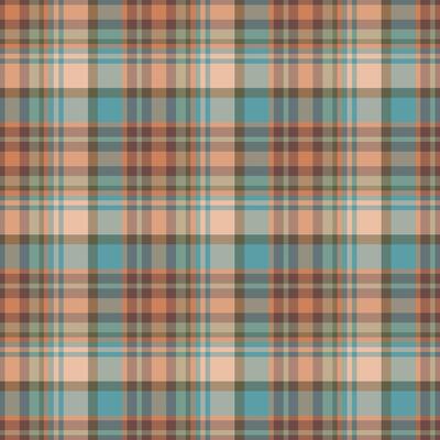 Plaid seamless pattern. Vector background of textile ornament. Flat fabric design.