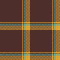 Plaid seamless pattern. Check fabric texture. Vector textile print.